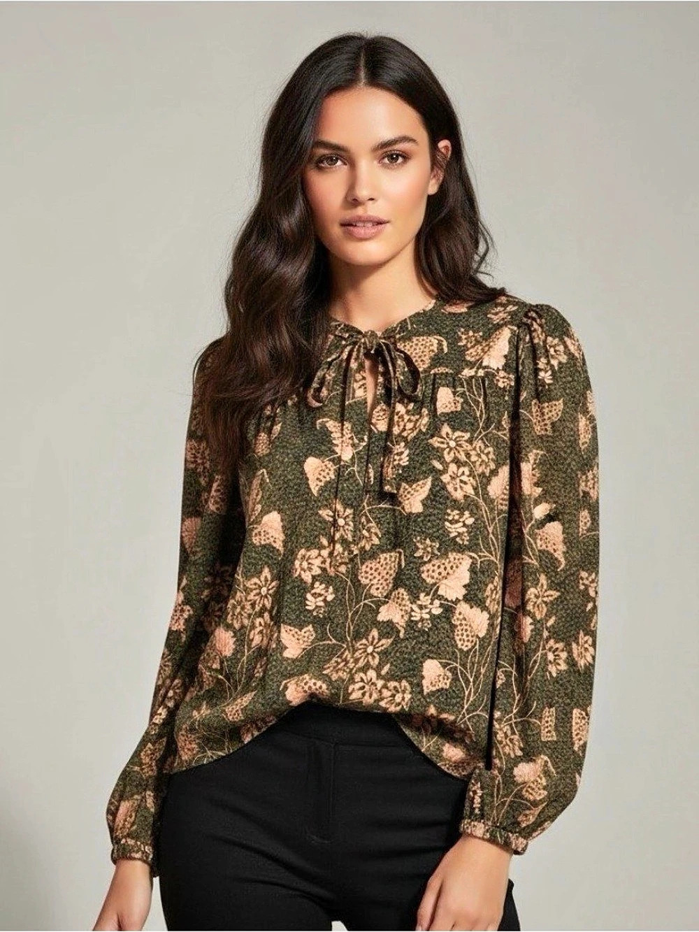Ulla Johnson Tillie Blouse Floral Green Size 2
